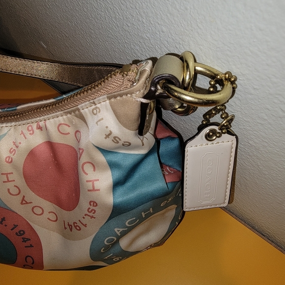 Coach multicolor handbag bag - Picture 3 of 6